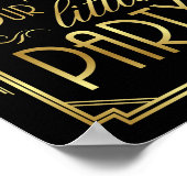 Art Deco PARTY WELCOME Signatur Poster (Ecke)