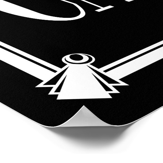 Art Deco PARTY WIE GATSBY Poster (Ecke)