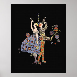 Art Deco Party WW1 Benefizparty Poster