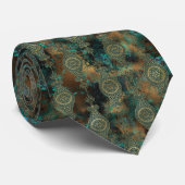 Art Deco Patina Krawatte (Gerollt)