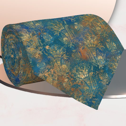 Art Deco Patina Neck Tie Krawatte