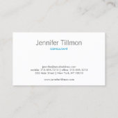 ART DECO PATTERIN IN GRAY VISITENKARTE (Rückseite)