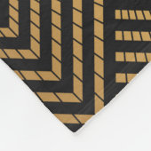 Art Deco Pattern. Seamless black and gold backgrou Fleecedecke (Ecke)