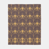 Art Deco pattern with fan-shaped motifs  Fleecedecke (Vorderseite)