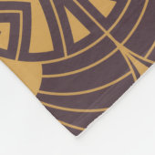 Art Deco pattern with fan-shaped motifs  Fleecedecke (Ecke)