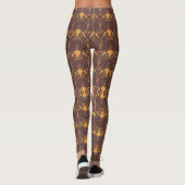 Art Deco pattern with fan-shaped motifs  Leggings (Rückseite)