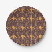 Art Deco pattern with fan-shaped motifs  Pappteller (Vorderseite)