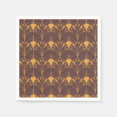 Art Deco pattern with fan-shaped motifs  Serviette (Vorderseite)