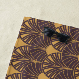 Art Deco pattern with fan-shaped motifs  Strandtuch