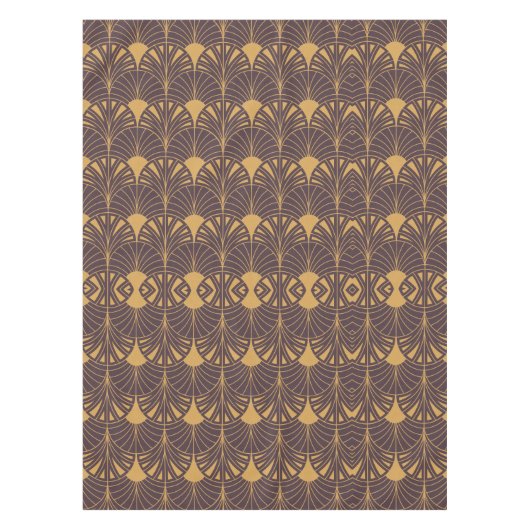 Art Deco pattern with fan-shaped motifs  Tischdecke (Vorderseite)