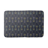 Art Deco pattern with geometric shapes in gold Badematte (Vorderseite)