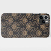 Art Deco pattern with gold floral motifs  iPhone Hülle (Rückseite (Horizontal))