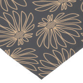 Art Deco pattern with gold floral motifs  Kurzer Tischläufer (Ecke)
