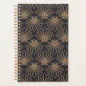 Art Deco pattern with gold floral motifs  Planer (Vorderseite)