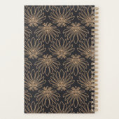 Art Deco pattern with gold floral motifs  Planer (Rückseite)