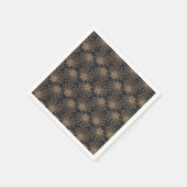 Art Deco pattern with gold floral motifs  Serviette (Ecke)