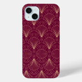 Art Deco pattern with gold geometric fan motifs  Case-Mate iPhone Hülle (Rückseite)