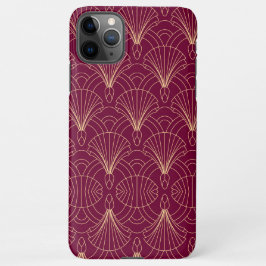 Art Deco pattern with gold geometric fan motifs  iPhone 11Pro Max Hülle