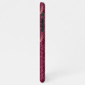 Art Deco pattern with gold geometric fan motifs  iPhone Hülle (Linke Seite)