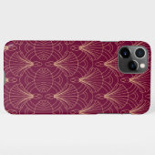 Art Deco pattern with gold geometric fan motifs  iPhone Hülle (Rückseite (Horizontal))