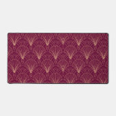 Art Deco pattern with gold geometric fan motifs  Schreibtischunterlage (Vorderseite)