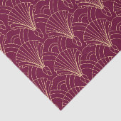 Art Deco pattern with gold geometric fan motifs  Seidenpapier (Ausschnitt)