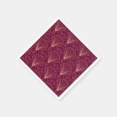 Art Deco pattern with gold geometric fan motifs  Serviette (Ecke)