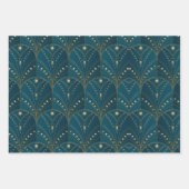 Art Deco pattern with gold geometric shapes Geschenkpapier Set (Vorderseite)