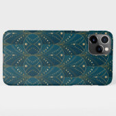 Art Deco pattern with gold geometric shapes iPhone Hülle (Rückseite (Horizontal))