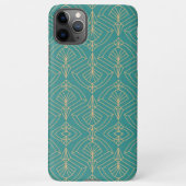 Art Deco pattern with gold geometric shapes  iPhone Hülle (Rückseite)