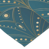 Art Deco pattern with gold geometric shapes Kurzer Tischläufer (Ecke)