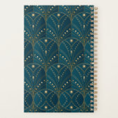 Art Deco pattern with gold geometric shapes Planer (Rückseite)