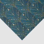 Art Deco pattern with gold geometric shapes Seidenpapier (Ausschnitt)