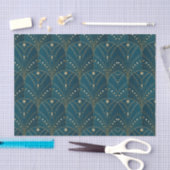 Art Deco pattern with gold geometric shapes Seidenpapier (Handwerk)