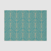 Art Deco pattern with gold geometric shapes  Seidenpapier (Vorderseite)