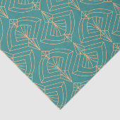 Art Deco pattern with gold geometric shapes  Seidenpapier (Ausschnitt)