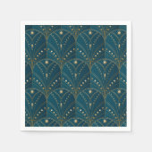 Art Deco pattern with gold geometric shapes Serviette (Vorderseite)