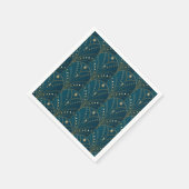 Art Deco pattern with gold geometric shapes Serviette (Ecke)