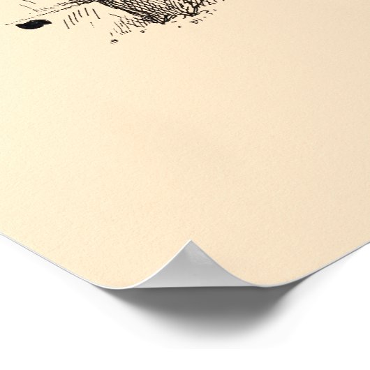 Art Deco Paul Poiret Kleider von Paul Iribe Poster (Ecke)