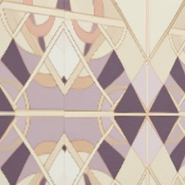 Art Deco Peach plum lilac Farbe Custom Tapete