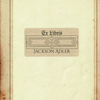 Art Deco Personalisiert Ex Libris Buch