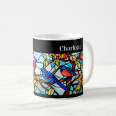 Art Déco - Personalisierte Glashütten Kaffeetasse (VorderseiteRechts)