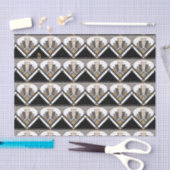 Art Deco Personalisiertes Delight Muster Seidenpapier (Handwerk)