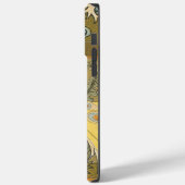 Art Deco Pfau Case-Mate iPhone Hülle (Rückseite / Links)