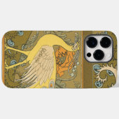 Art Deco Pfau Case-Mate iPhone Hülle (Rückseite (Horizontal))