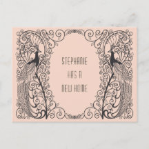 Art Deco Pfau Neue Adressenverschiebung