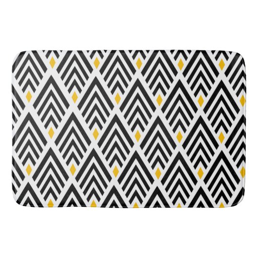Art Deco Pfeilmuster Badematte (Vorderseite)