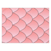 Art Deco Pink Scales Design Tableclout Tischdecke (Vorderseite (Horizontal))