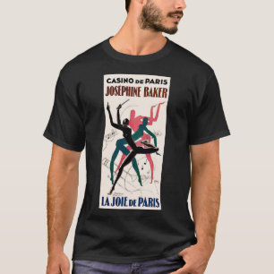 Art Deco-Plakat für Josephine Baker. T-Shirt