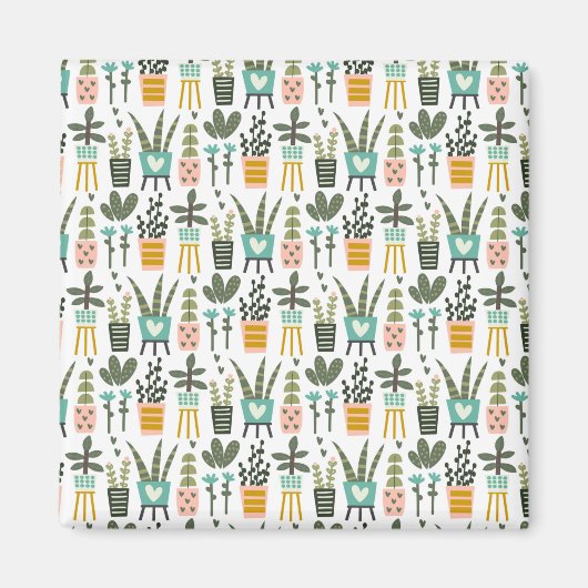 Art Deco Planter Magnet (Vorne)